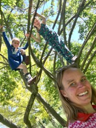 Selfie boomklimmen